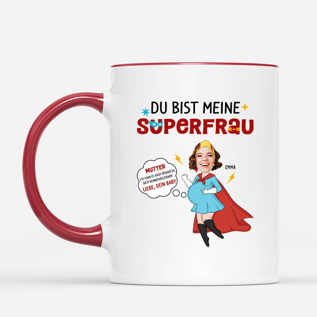 1846MGE2 personalisierte du bist meine superfrau tasse