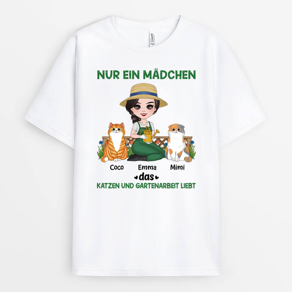 Nur Eine Frau Die Katzen Liebt - Personalisierte Geschenke | T-Shirt für Katzenliebhaber