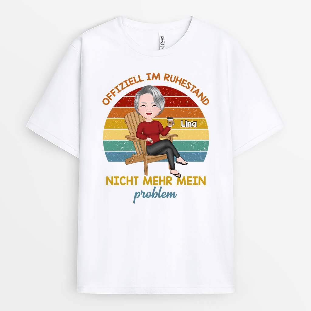 Offizielle Im Ruhestand Nicht Mehr Mein Problem - Personalisiertes Geschenk | T-Shirt für Großeltern