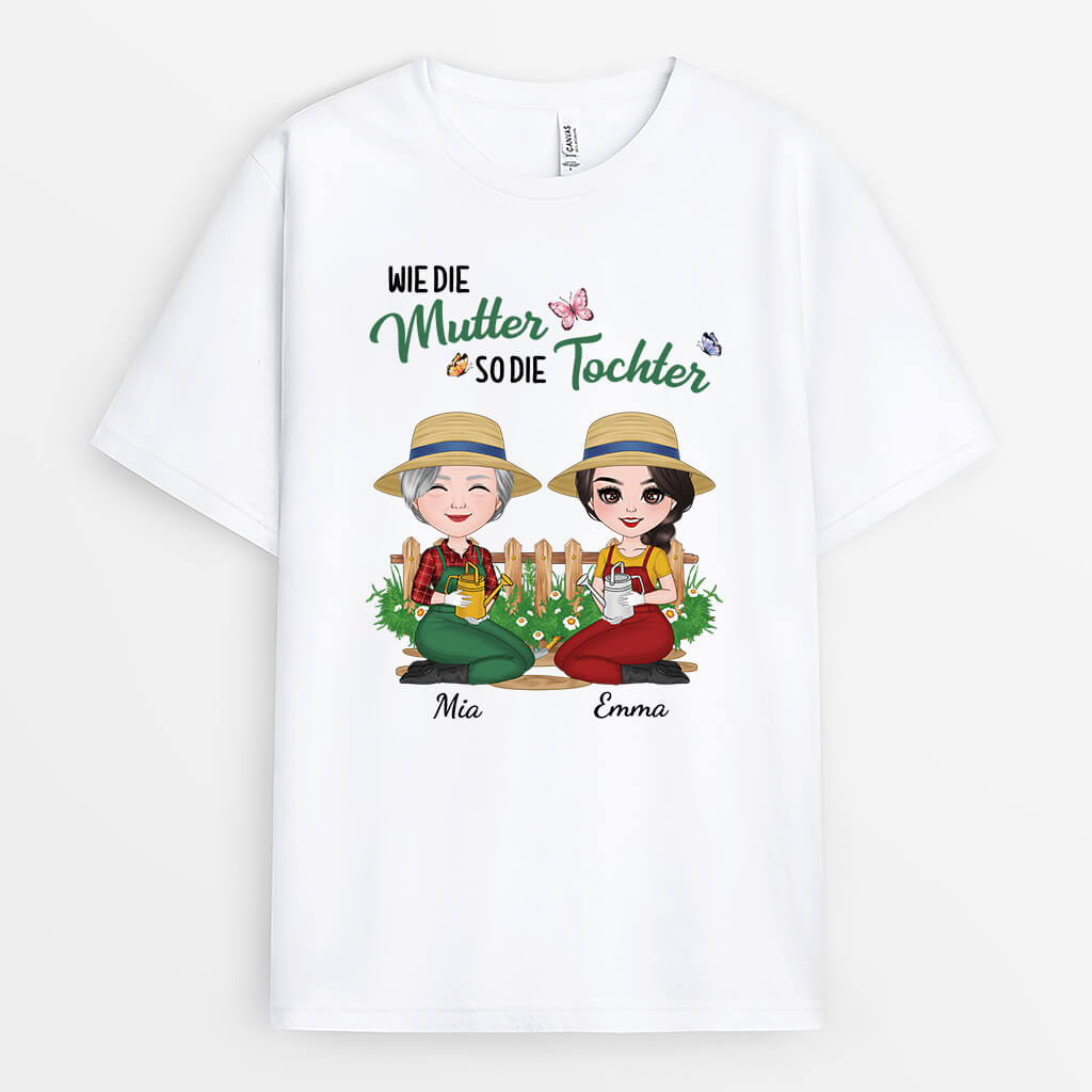 Wie Die Mutter So Die Tochter - Personalisiertes Geschenk | T-shirt für Mamas