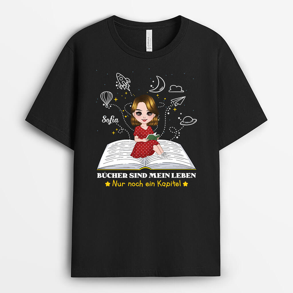 Bücher Sind Mein Leben - Personalisierte Geschenke | T-Shirt für Frauen