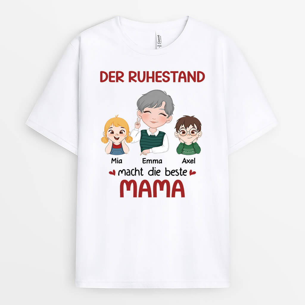 Der Ruhestand Macht Die Beste Oma - Personalisiertes Geschenk | T-shirt für Omas