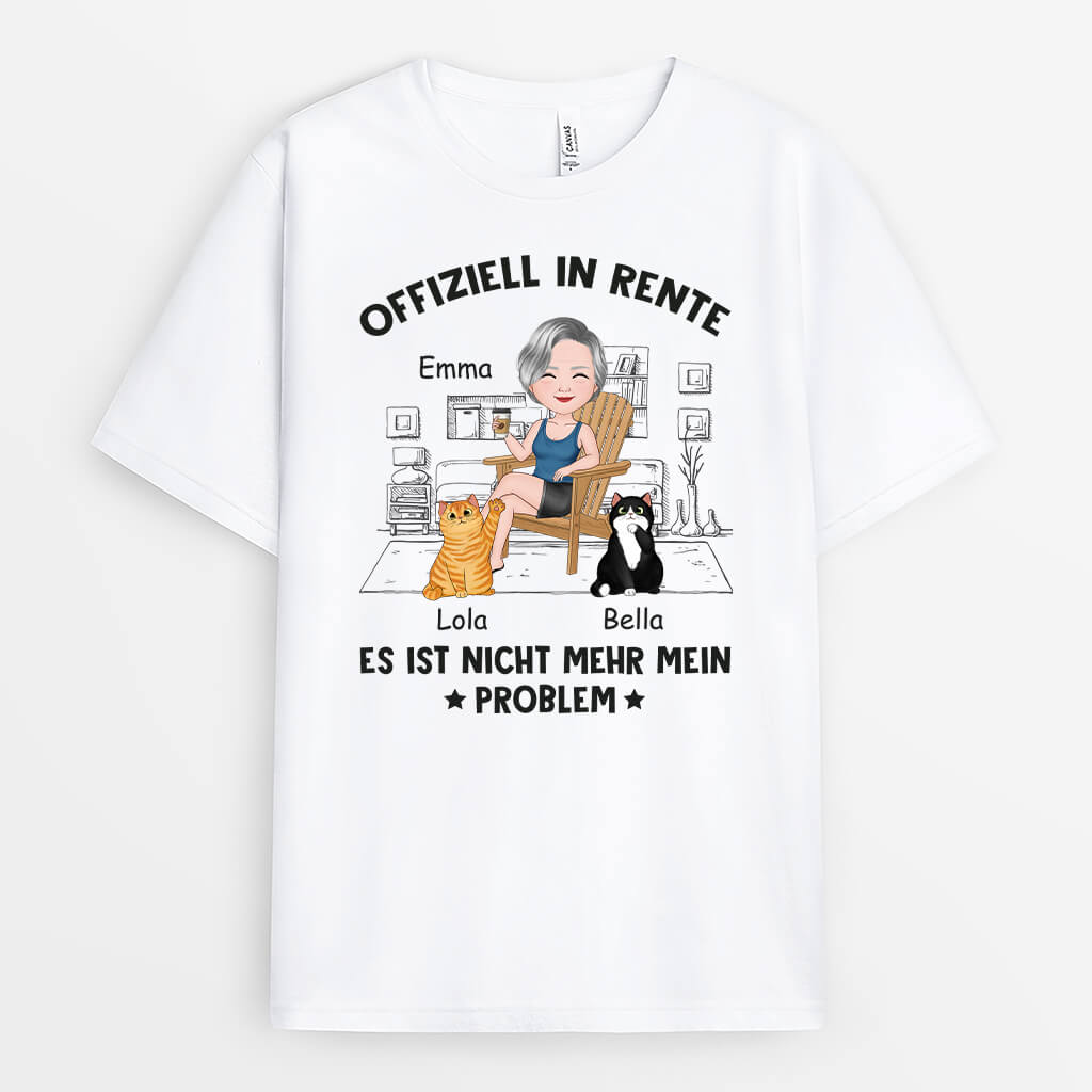 Offiziell Im Ruhestand Nicht Mehr Mein Problem - Personalisierte Geschenke | T-Shirt für Großeltern