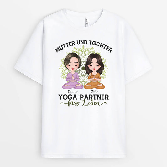 1881AGE1 personalisiertes yoga partner furs leben t shirt