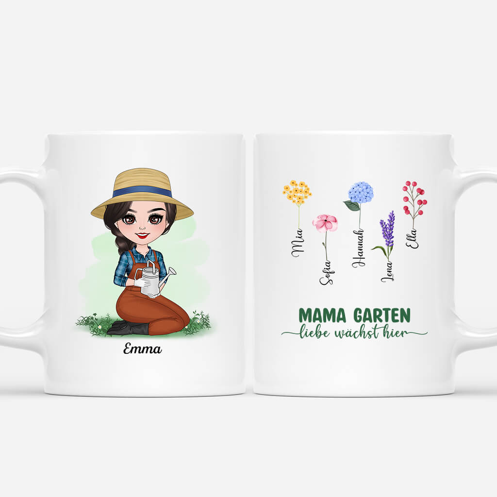 Mamas/Omas Garten - Personalisierte Geschenke | Tasse für Frauen