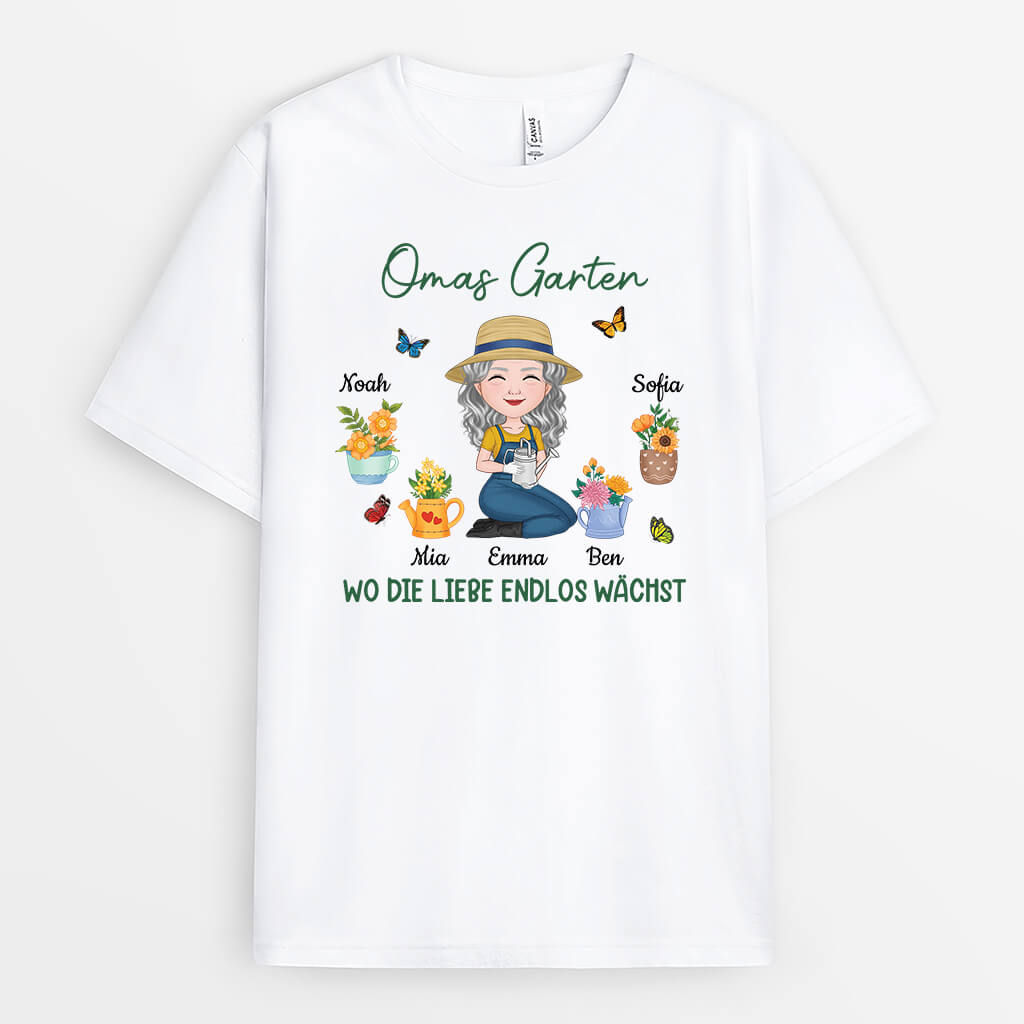 Omas Garten - Personalisiertes Geschenk | T-shirt für Mamas