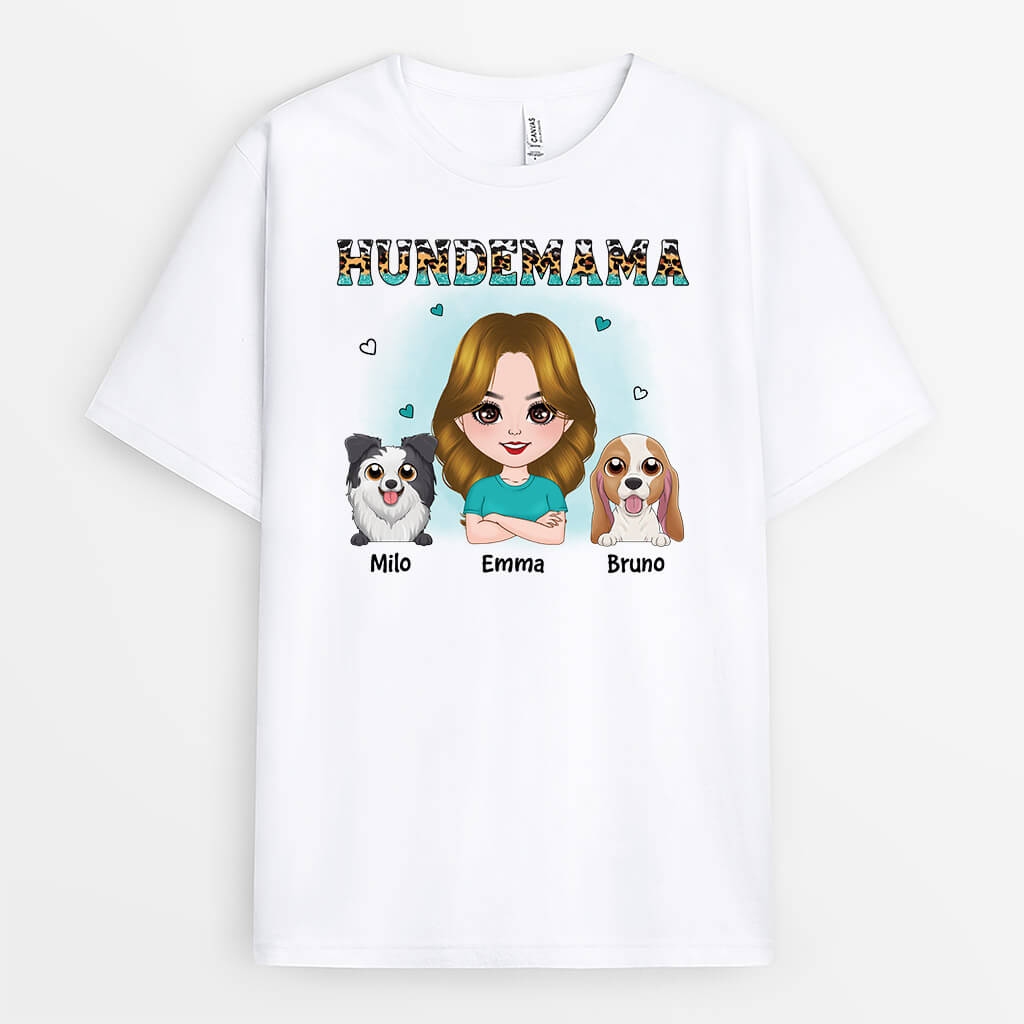 Hundemama - Personalisiertes Geschenk | T-shirt für Mamas