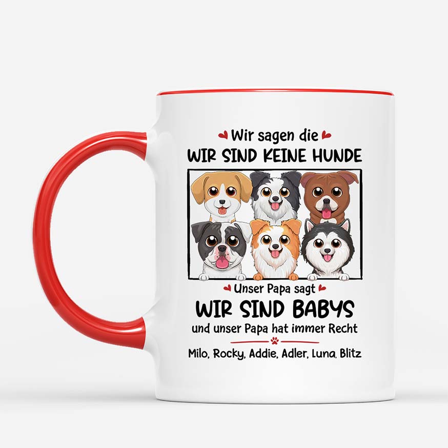 1926GE2 personalisierte wir sagen dir wir sind keine hunde