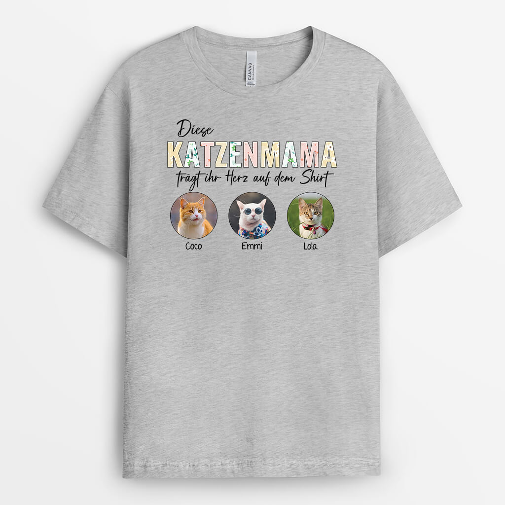 1927AGE2 personalisiertes diese hundemama hundepapa tragt ihr sein herz auf dem shirt t shirt