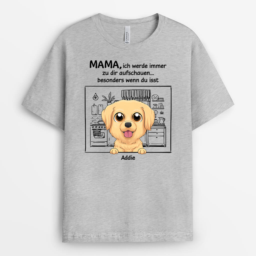 Der Hund Schaut Immer Zu Dir Auf - Personalisiertes Geschenk | T-shirt für Hundeliebhaber