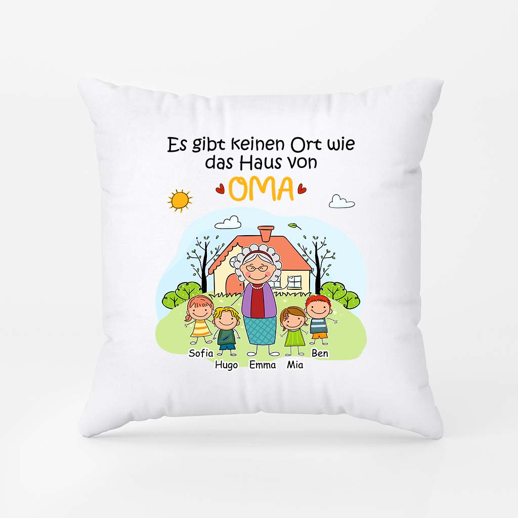 Es Gibt Keinen Ort Wie Das Haus Von Oma/Opa/Mama/Papa - Personalisierte Geschenke | Kissen für Paare