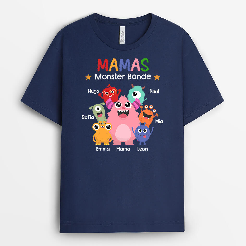 1950AGE1 personalisiertes mamas omas monster bande t shirt