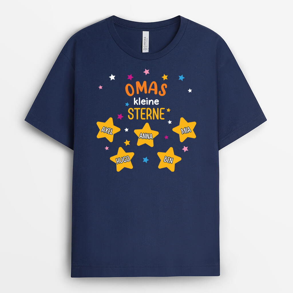 Mama/Omas Kleine Sterne - Personalisiertes Geschenk | T-shirt für Frauen