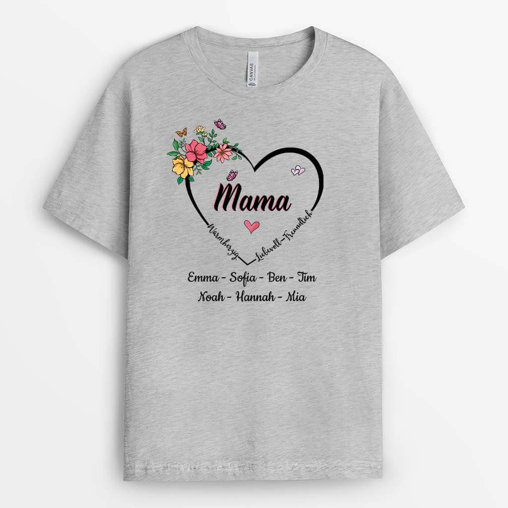 Oma Warmherzig Liebevoll Freundlich - Personalisiertes Geschenk | T-shirt für Frauen