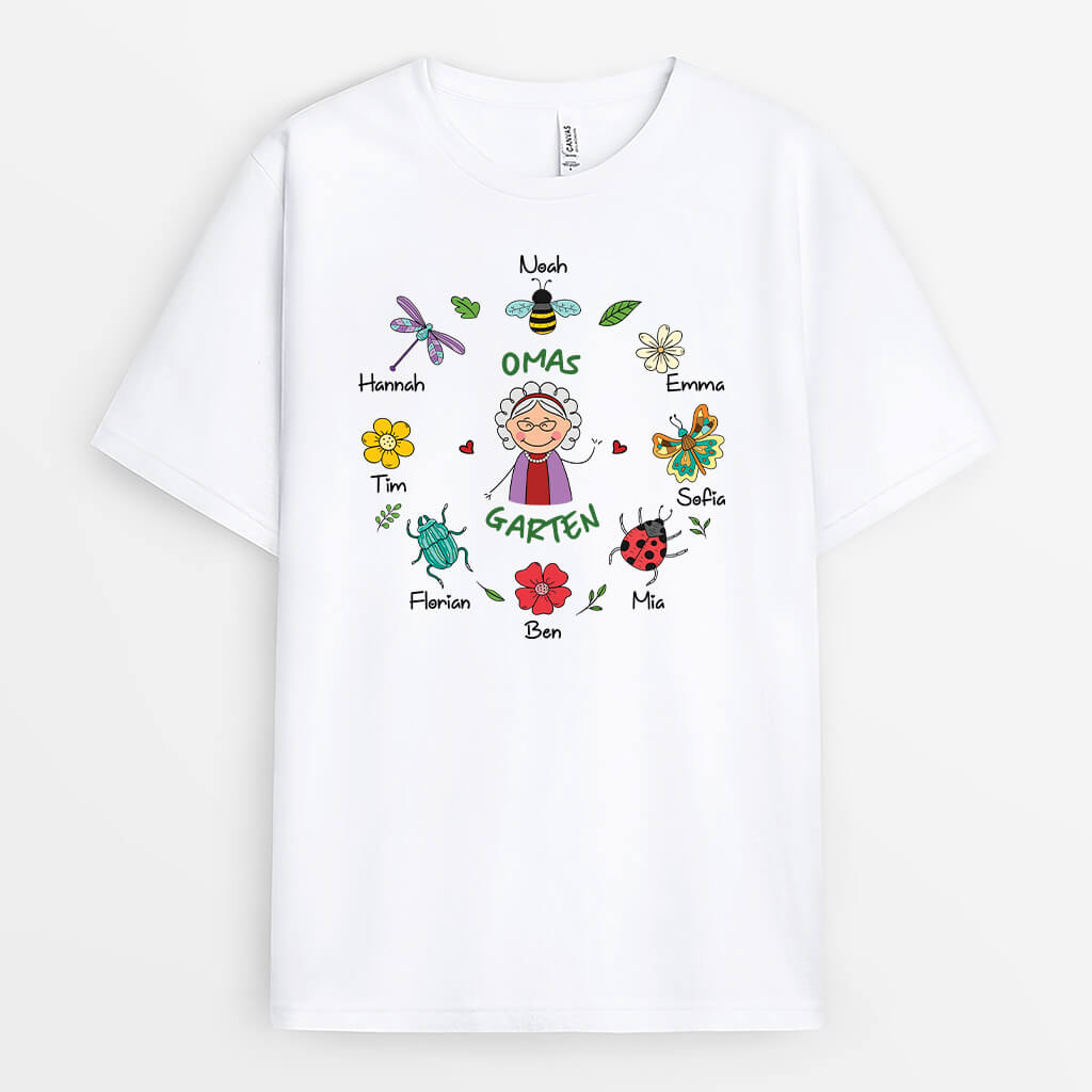 Omas/Mamas Garten - Personalisiertes Geschenk | T-shirt für Frauen