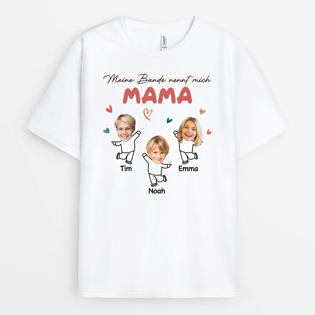 Mein Team Nennt Mich Oma/Mama - Personalisiertes Geschenk | T-shirt für Frauen