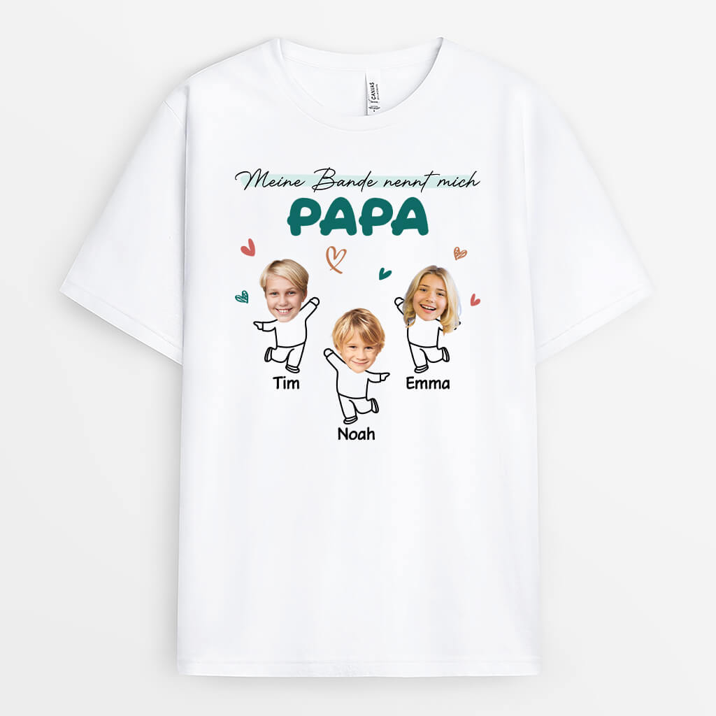 Mein Team Nennt Mich Opa/Papa - Personalisiertes Geschenk | T-shirt für Herren