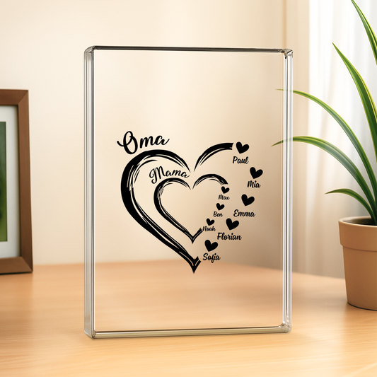 1969RGE2 oma mama kinder personalisierte acryl plakette oma 1969R