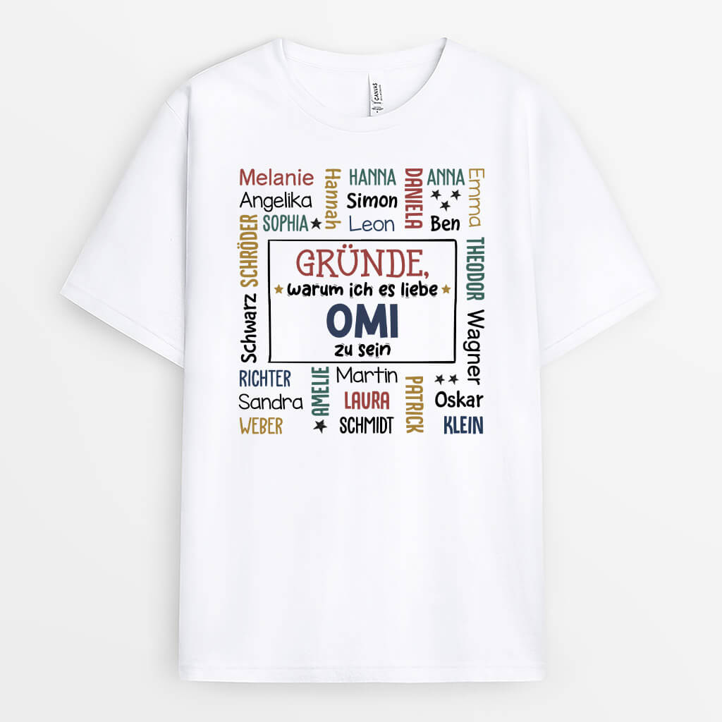 Gründe Warum Ich Es Liebe Opa/Oma Zu Sein - Personalisierte Geschenke | T-Shirt für Großeltern