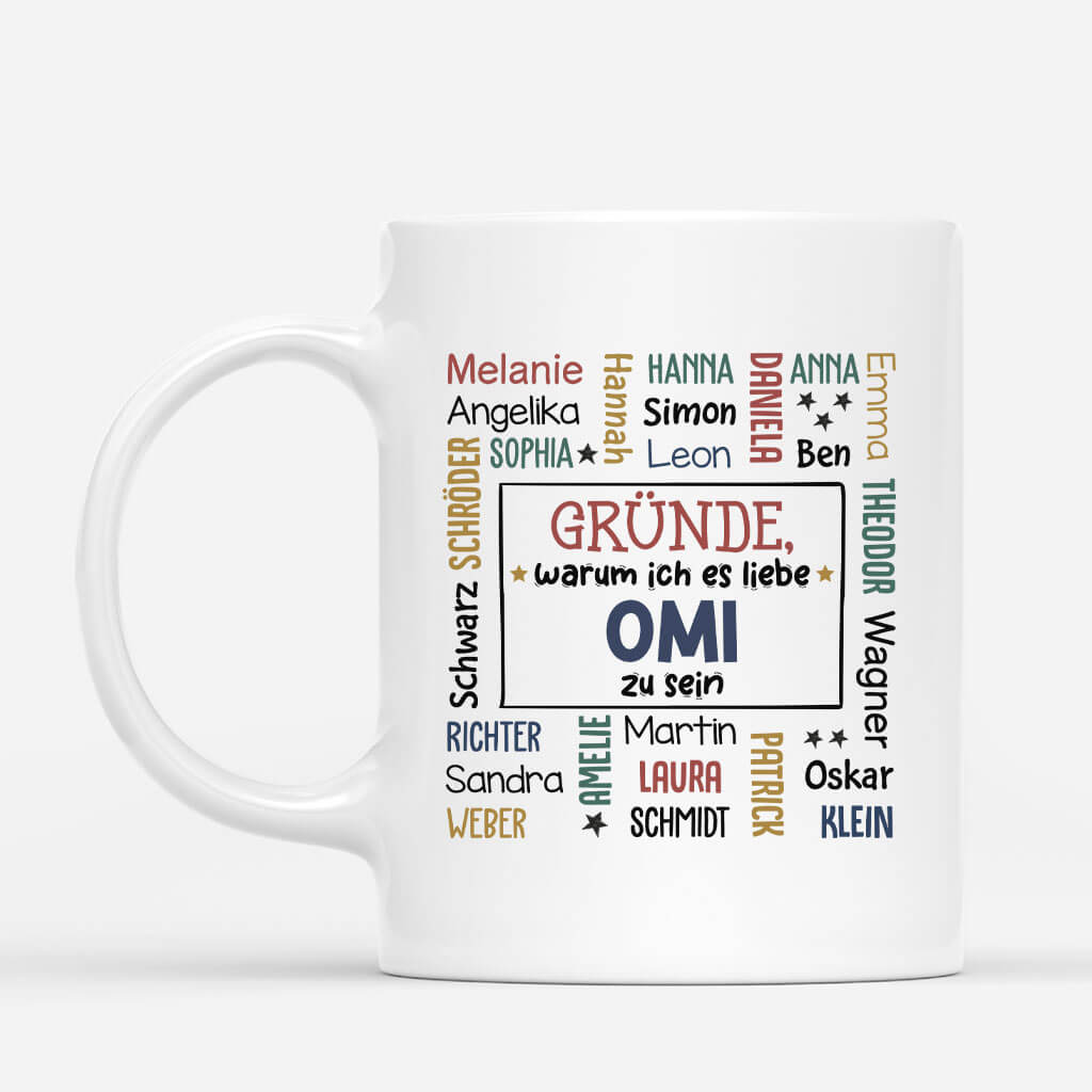 Gründe Warum Ich Es Liebe Opa/Oma Zu Sein - Personalisierte Geschenke | Tasse für Großeltern