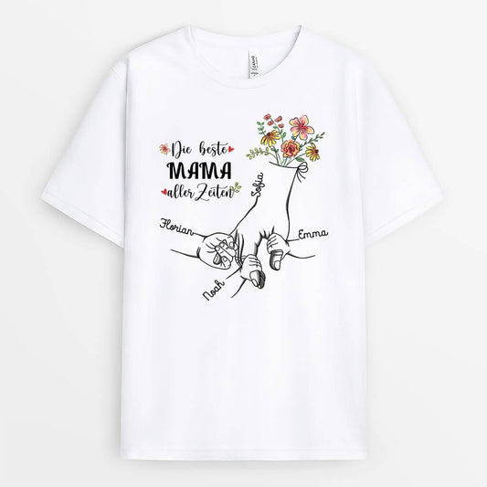 1986AGE1 personalisiertes beste mama aller zeiten t shirt