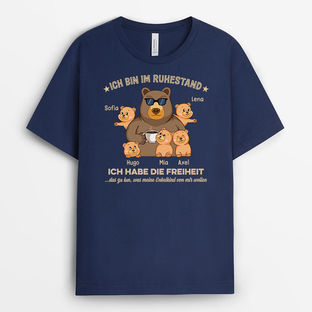 Ich Habe Die Freiheit Das Zu Tun Was Meine Kinder Von Mir Wollen - Personalisiertes Geschenk | T-Shirt für Herren