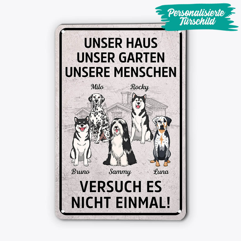 1990EGE2 personalisiertes mein haus mein garten meine menschen versuch es nicht mal turschild 1990e9a8c