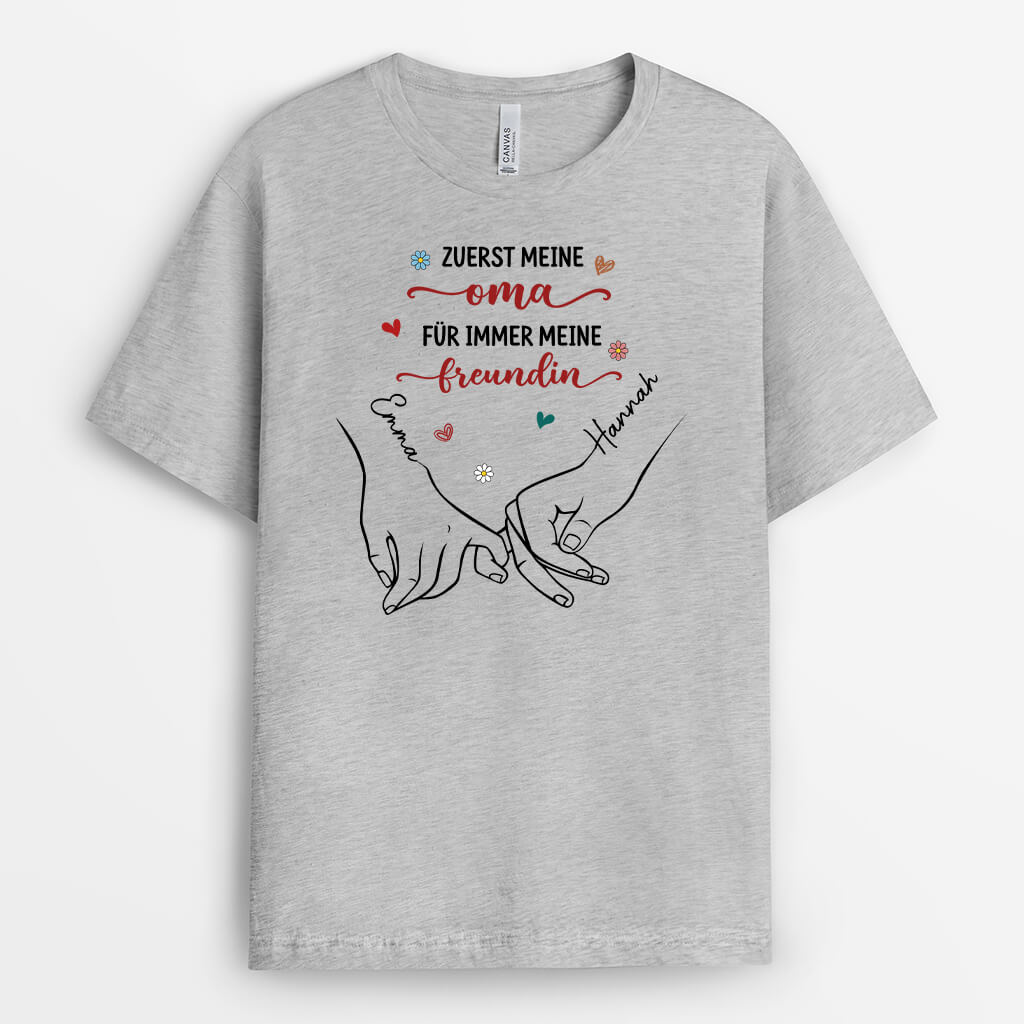 1995AGE2 personalisiertes zuerst meine mutter fur immer meine freundin t shirt