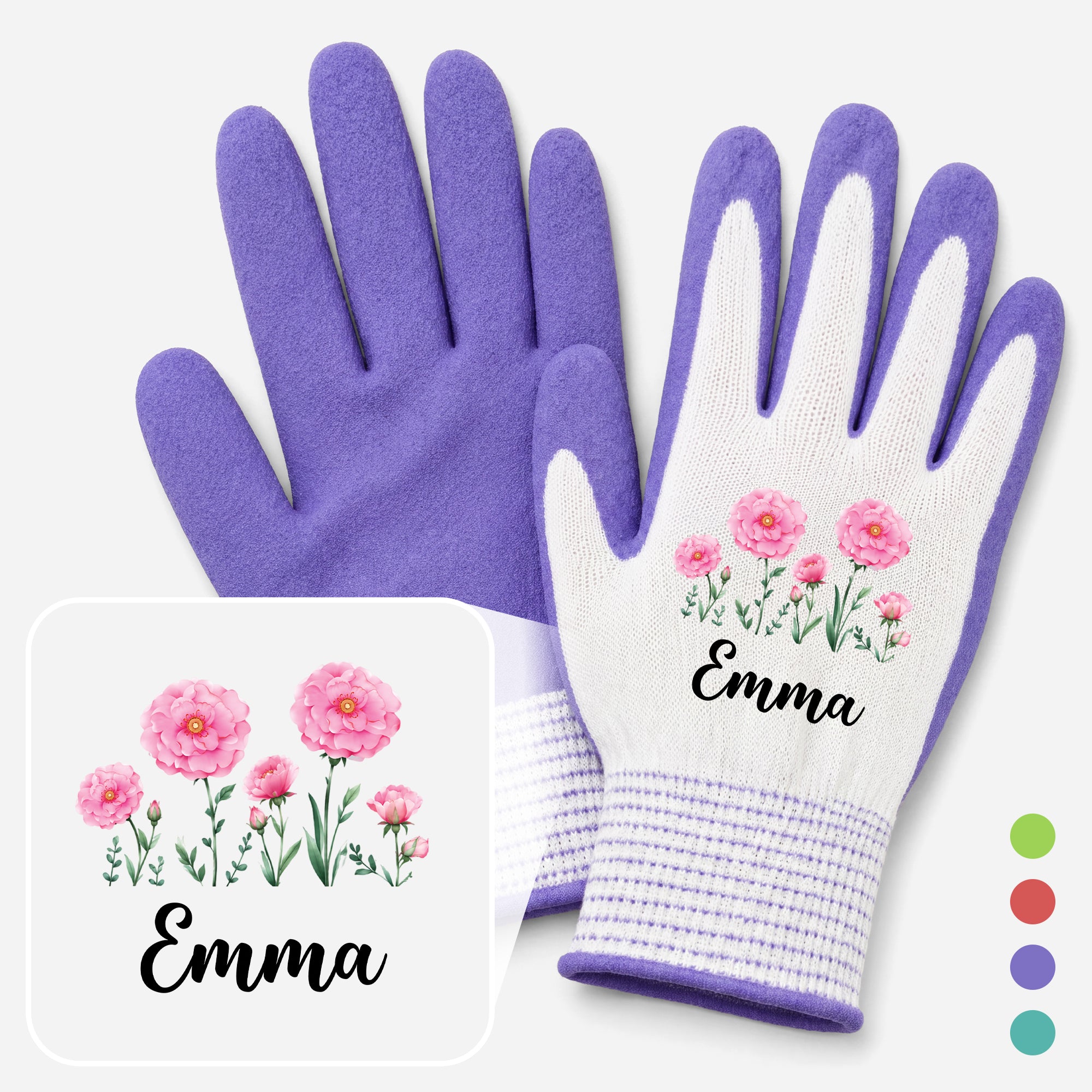 Name + Blumen - Personalisiertes Geschenk