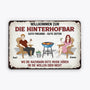 2005EGE2 personalisiertes willkommen in der terrassenbar turschild