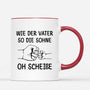2008MGE2 personalisierte wie der vater so die tochter so ein scheiss tasse