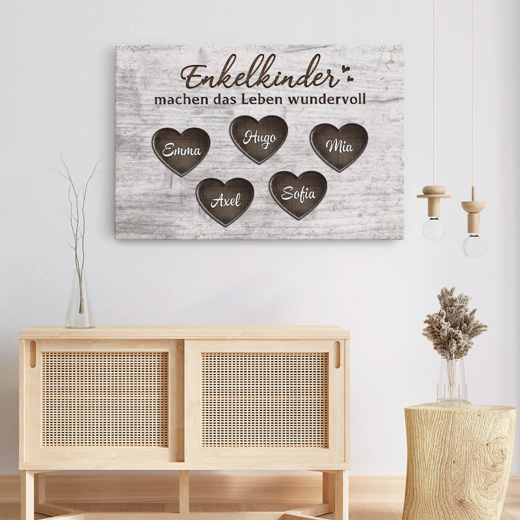 2017CGE3 personalisierte enkelkinder machen das leben wundervoll leinwand_728040dd 63e3 4932 a975 66acd7a6ee24