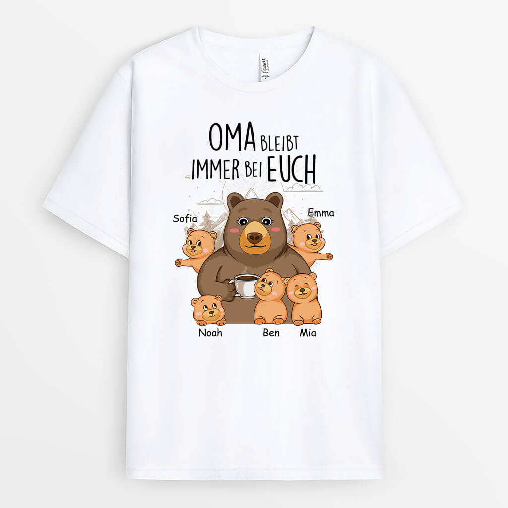 Mama Bleibt Immer Bei Dir - Personalisiertes Geschenk | T-shirt für Mamas