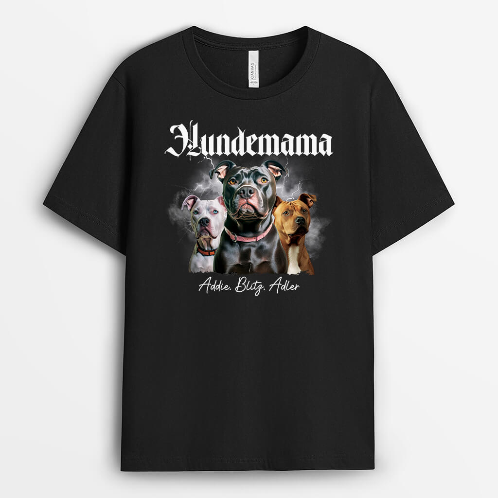 Hundepapa/Hundemama - Personalisiertes Geschenk | T-shirt für Hundeliebhaber