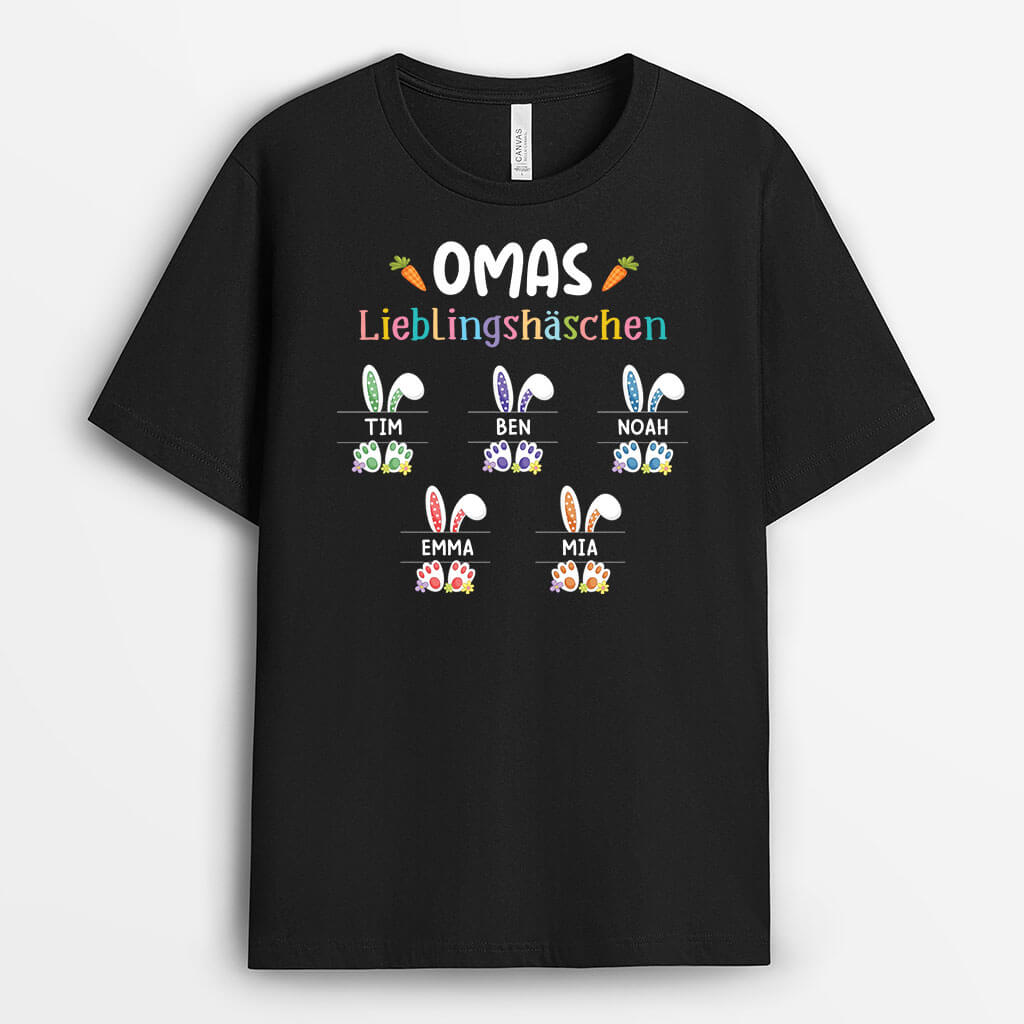 Omas/Mamas Lieblingshäschen - Personalisiertes Geschenk | T-Shirt für Frauen