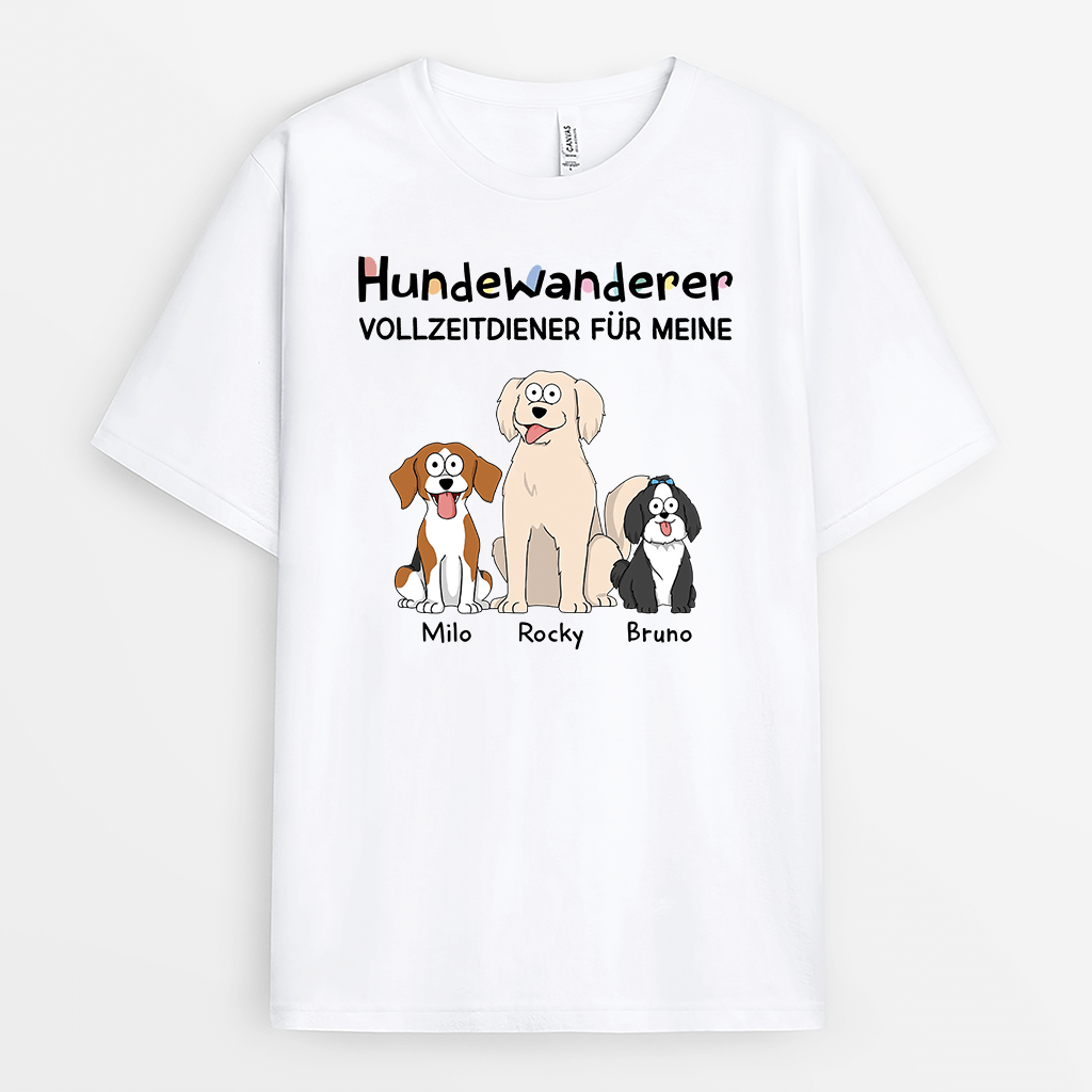Hundewanderer - Personalisiertes Geschenk | T-Shirt für Hundeliebhaber