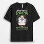 2059AGE1 personalisiertes ich habe zwei titel papa und fussalltrainer t shirt