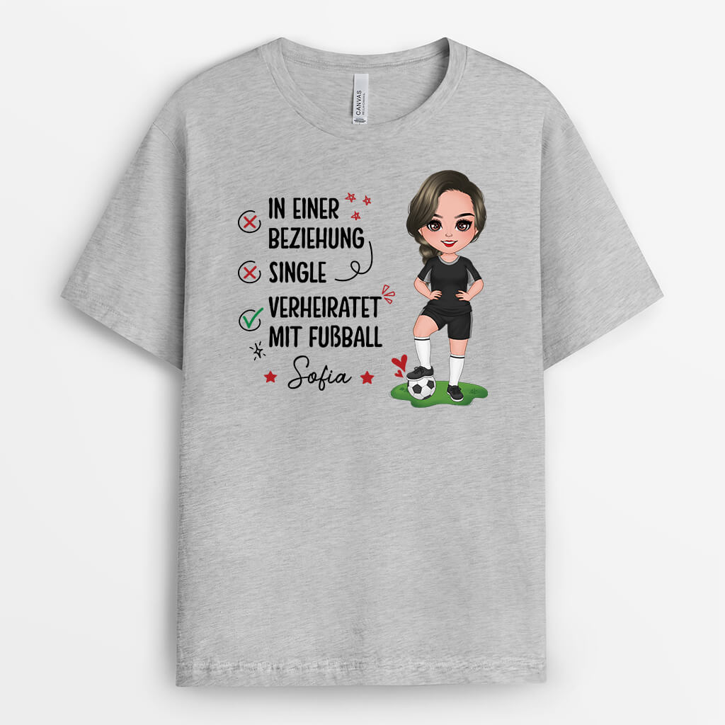 2063AGE2 personalisiertes liebe zum fussball t shirt