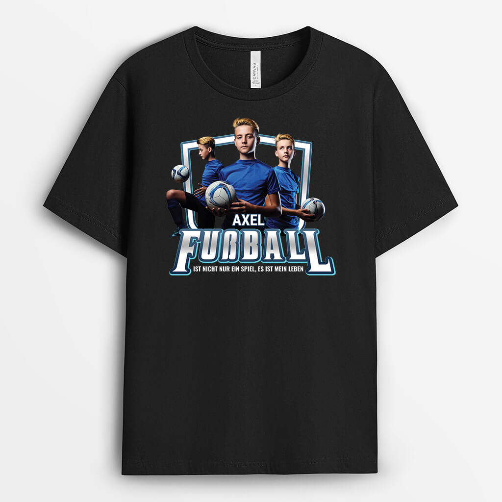 Fußball Ist Nicht Nur Ein Spiel Es Ist Mein Leben - Personalisiertes Geschenk | T-Shirt für Herren