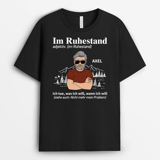 2071AGE1 personalisiertes ich tue was ich will wann ich will t shirt