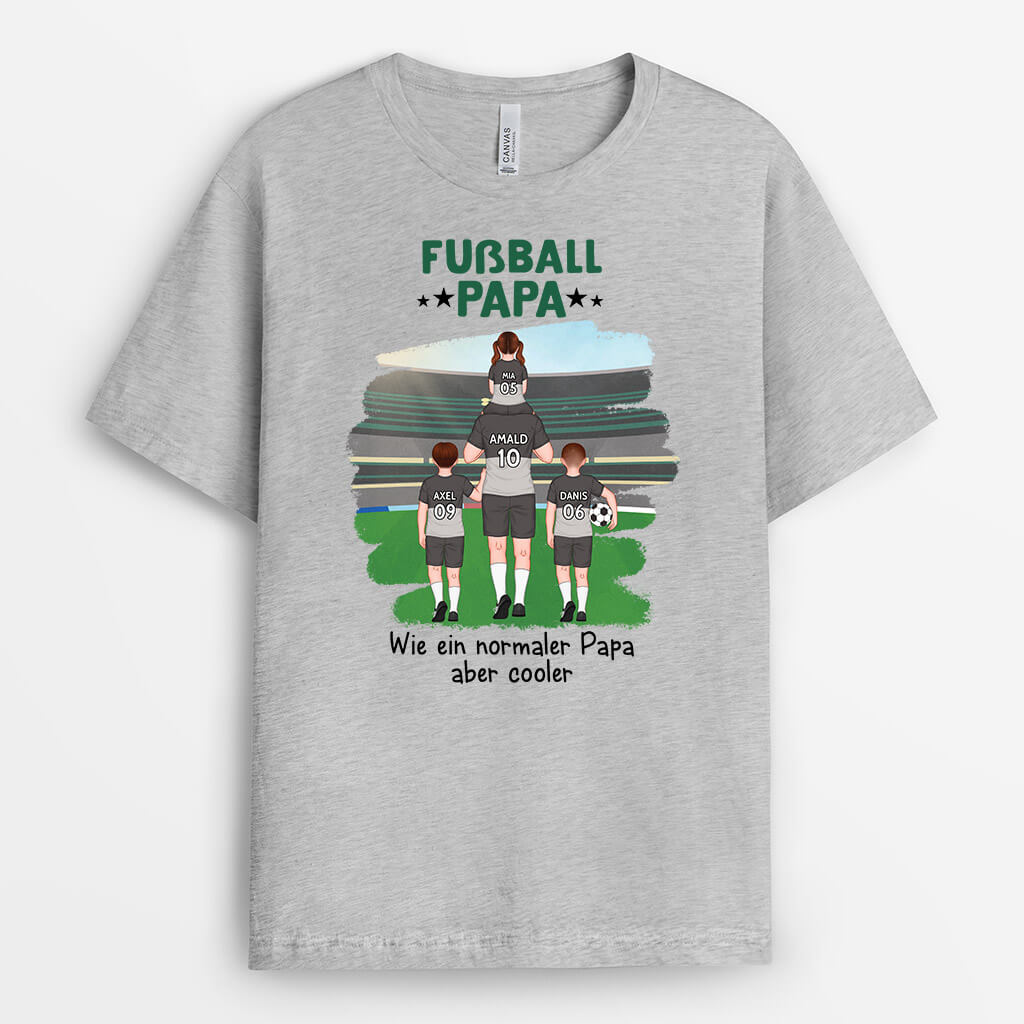 Fußball Papa - Personalisiertes Geschenk | T-Shirt für Papas