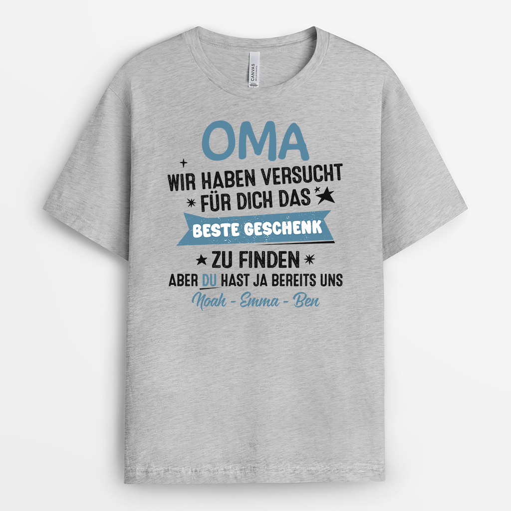 2085AGE2 personalisiertes wir haben versucht fur dich das beste geschenk zu finden t shirt_a32e248a 2c58 4016 b319 d0264b3bf05e