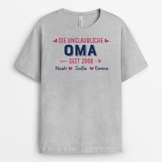 2086AGE2 personalisiertes die unglaubliche mama t shirt