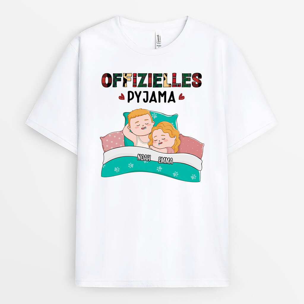 Offizielles Süßes Schlafshirt - Personalisiertes Geschenk | T-Shirt für Paare