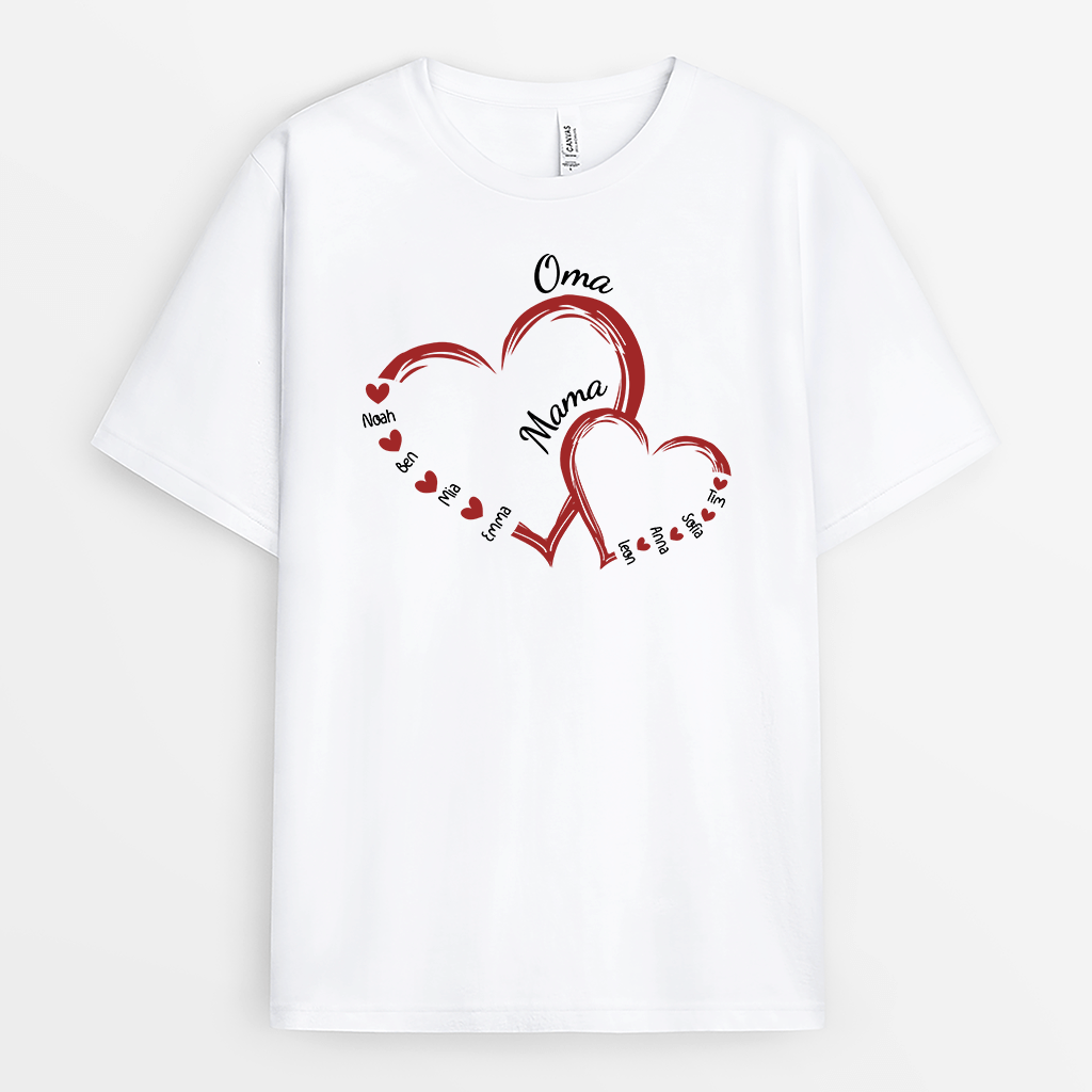 Herz - Personalisiertes Geschenk | T-Shirt für Mamas
