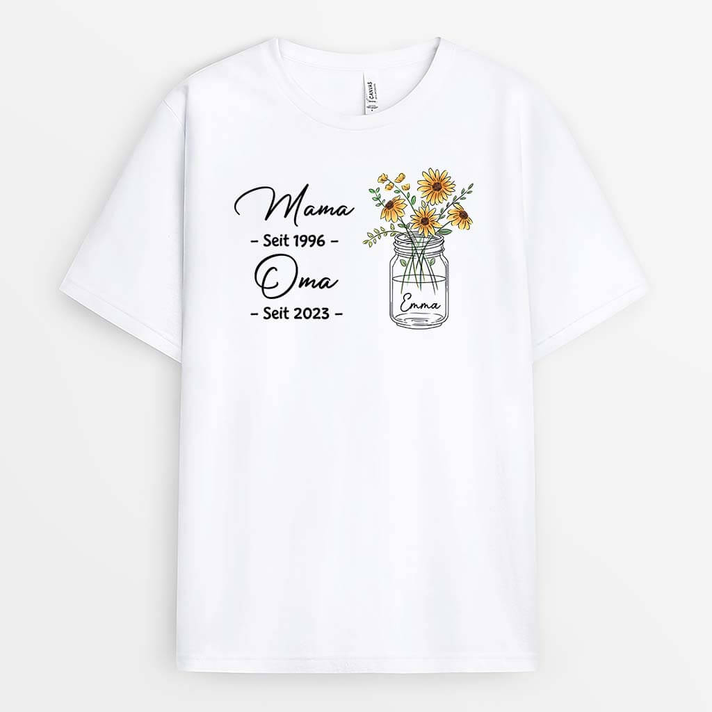 Mama Oma Seit - Personalisiertes Geschenk | T-Shirt für Omas