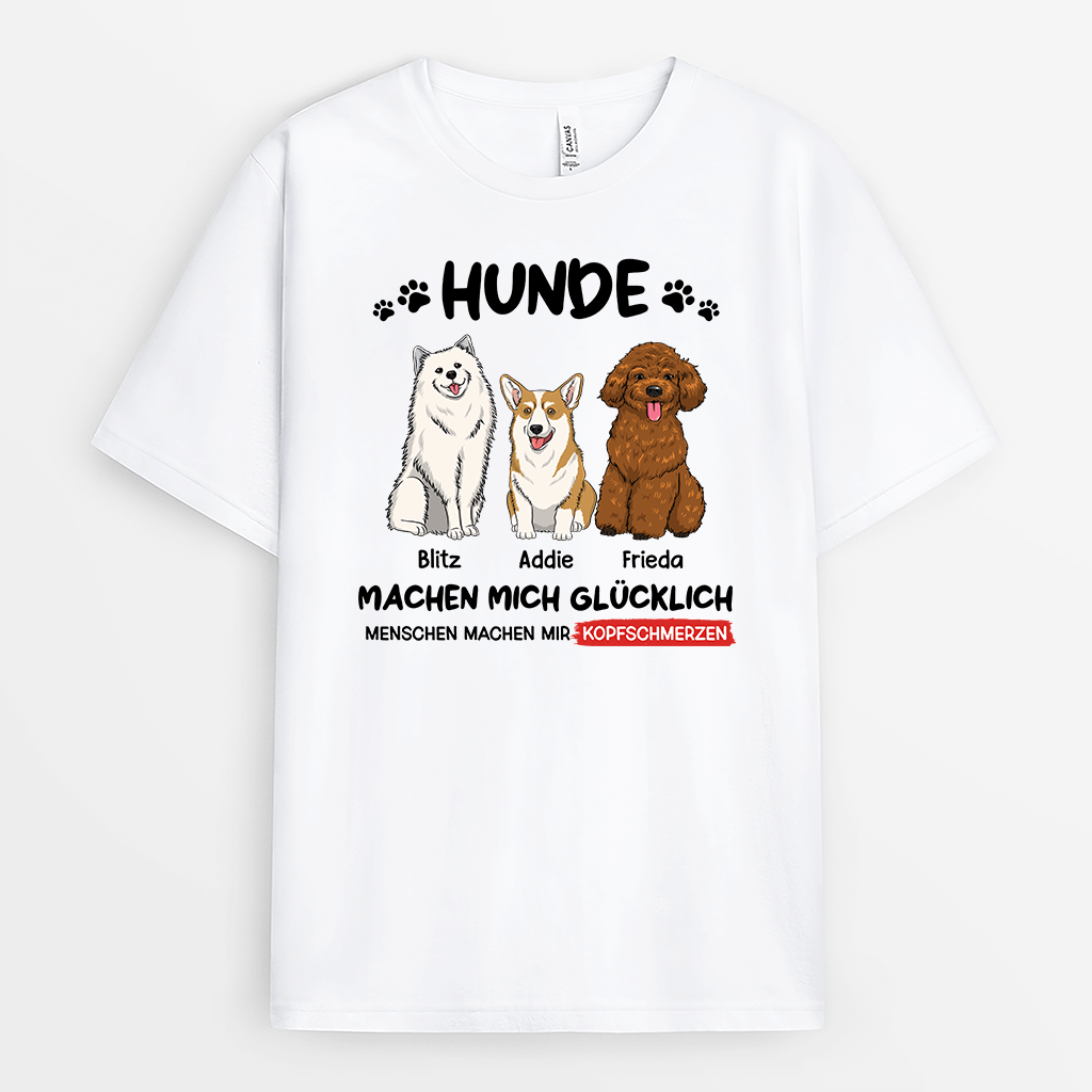 2124AGE2 personalisiertes hunde machen mich glucklich t shirt