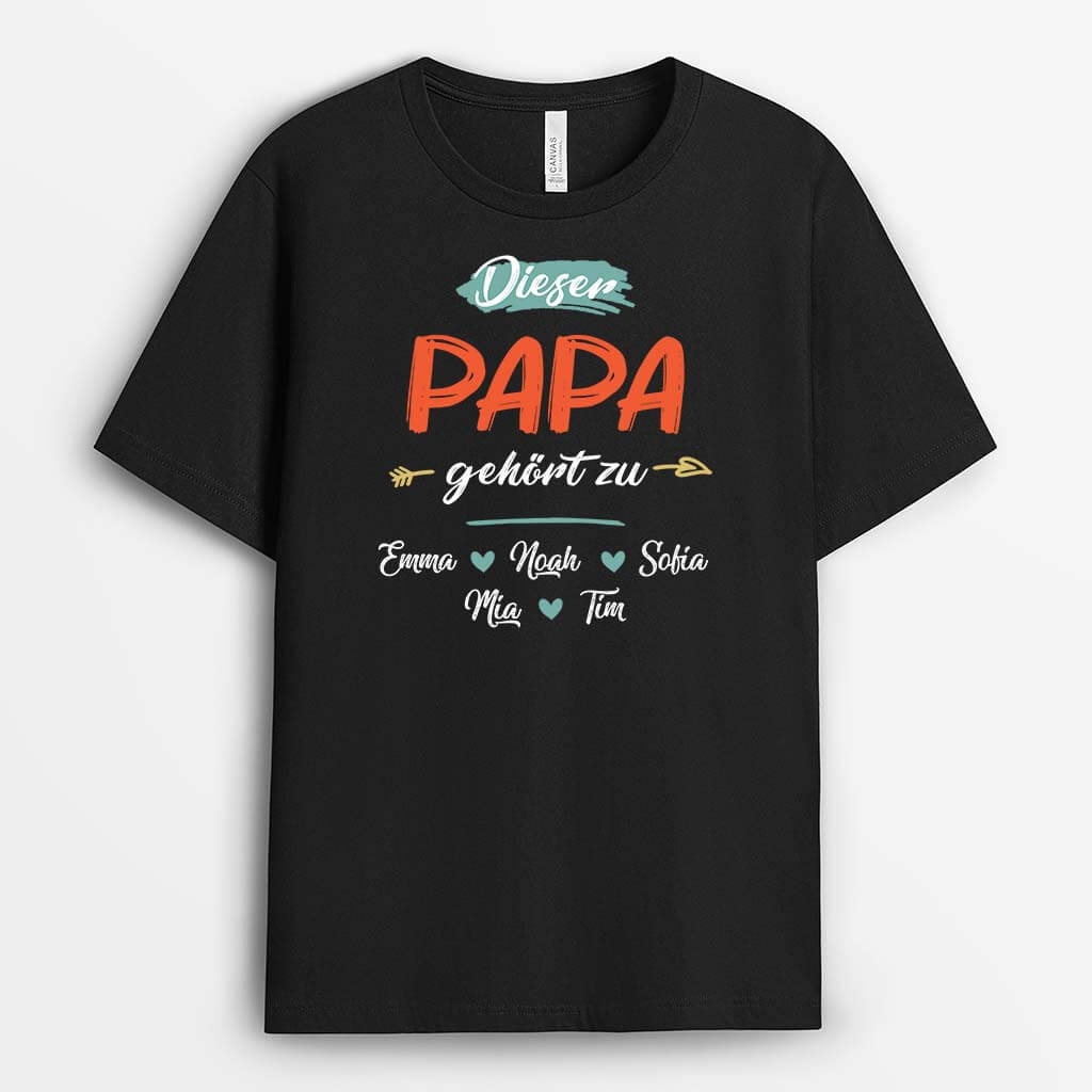 Diese Papas/Opas Gehört Zu - Personalisiertes Geschenk | T-shirt für Herren