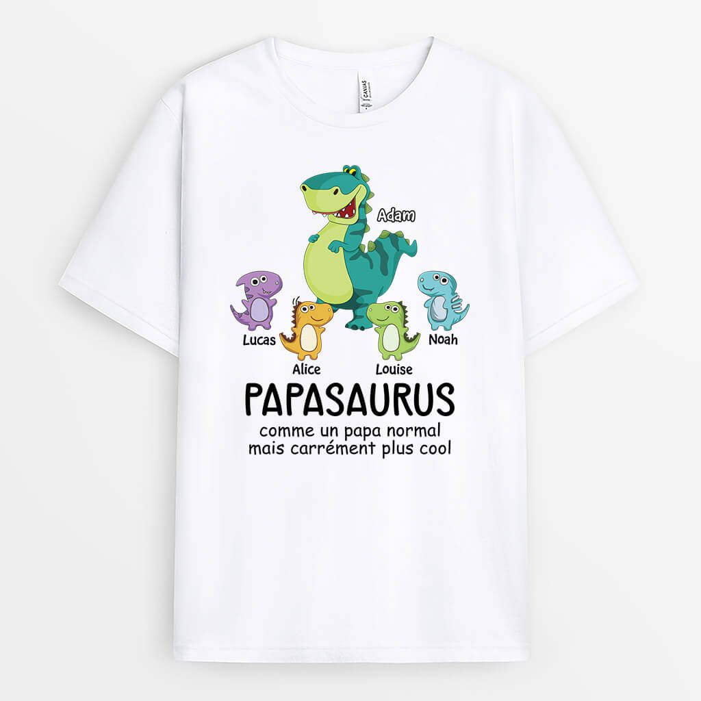 Papasaurus - Personalisiertes Geschenk | T-shirt für Papas