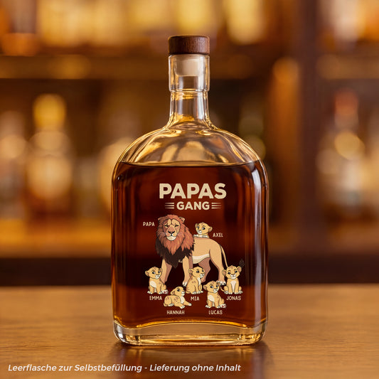 2137AGE1 papas gang lowe personalisiertes geschenk  whiskyflasche papa opa 2137ai6p5b